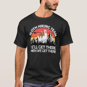 Luiaard Luiaard Wandelteam Vrouwen Mannen Wandel T-shirt