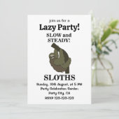 Luiaard Luiaards Langzaam En Gestaag Grappige Luia Kaart (Staand voorkant)