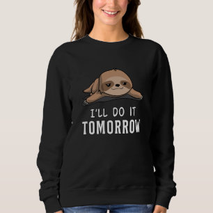 luiaard luie dier slapen grappig geschenk idee trui