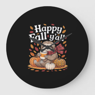 Luiaard met pompoengewürce blij Herfst Y'all herfs Grote Klok