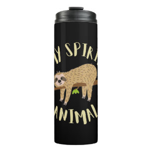 luiaard mijn spirituele dier thermosbeker