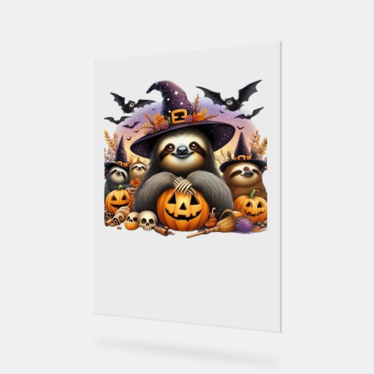 Luiaard Mooie luiheid Klassiek T-Shirt_2 Acryl Bord (Hoek)