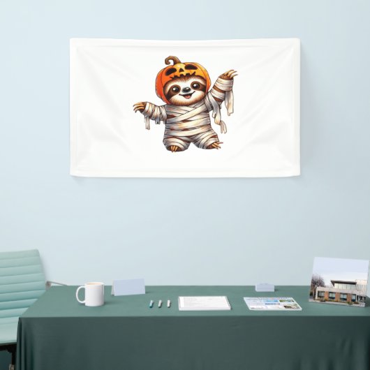 Luiaard Mummy Halloween Classic T-Shirt Spandoek (Beurs)