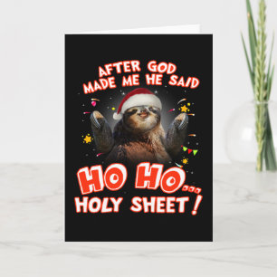 Luiaard Nadat God Mij Had Gemaakt Zei Hij Ho Ho He Kaart