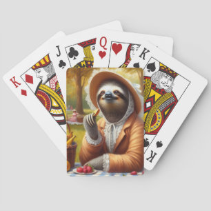 luiaard picknick pokerkaarten