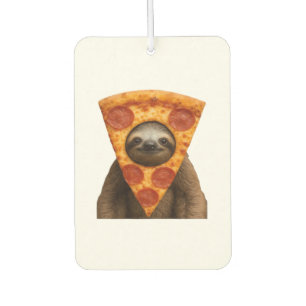 Luiaard pizza grappig vreemd grap meme schattig ge luchtverfrisser