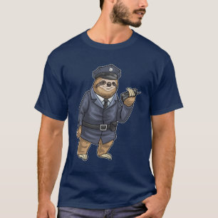 luiaard politie microfoon t-shirt