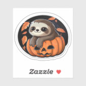 luiaard pompoen Halloween sticker Oversized T-Shir (Vel)