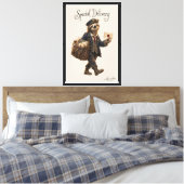 Luiaard Postbode Canvas Afdruk (Insitu (Slaapkamer))