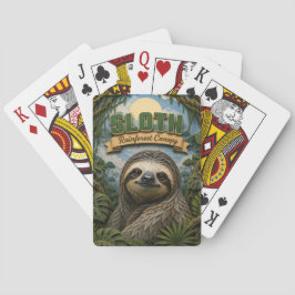 Luiaard Regenwoud Bladerdak POPCUT Pokerkaarten