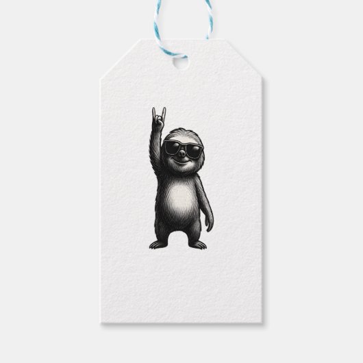 Luiaard Rocking Dance Cadeaulabel (Voorkant)