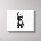 Luiaard Rocking Dance Canvas Afdruk (Voorkant)