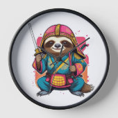 Luiaard Samurai Halloween Unieke Ninja Warrior Dec (Voorkant)