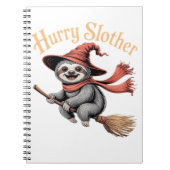 Luiaard Schattige Halloween Witch Funny Essential  Notitieboek (Voorkant)