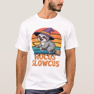 Luiaard Schattige Heks Grappige Halloween Essentië T-shirt