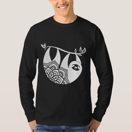 luiaard Schattige luiaard Bella Canvas luiaard T-shirt (Voorkant)