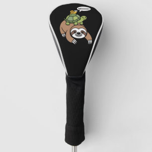 Luiaard Schildpad Slak Rugdier Dier Rent Wild Golfheadcover