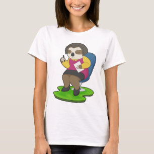 Luiaard Secretaris Papier Kantoor T-shirt