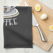 Luiaard slaap bij kopje koffie Funny Sloth Sloffee Theedoek (Quarter Fold)