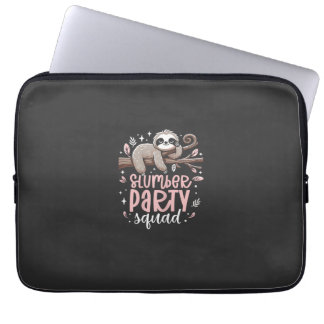 Luiaard Slaapfeest Squad Kinderen Meisjes Slaapfee Laptop Sleeve