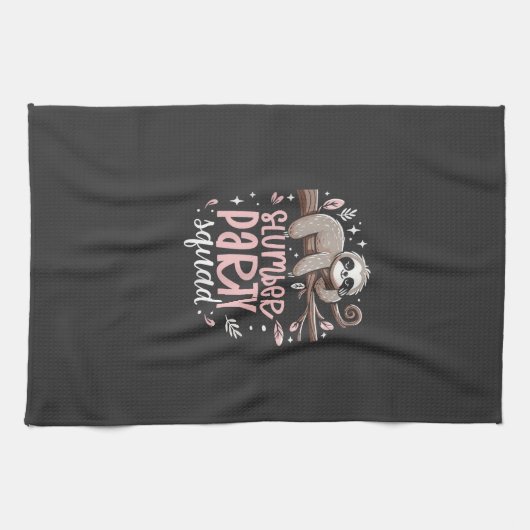 Luiaard Slaapfeest Squad Kinderen Meisjes Slaapfee Theedoek (Horizontaal)