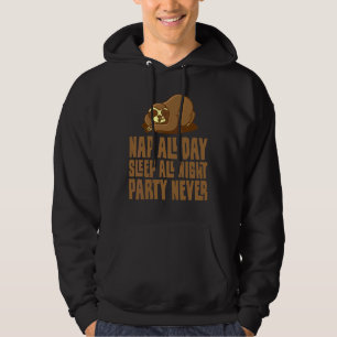 Luiaard Slaapt Hele Dag Hoodie