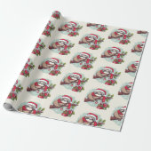 Luiaard Slapen Door Kerstmis Cadeaupapier (Uitgerold)
