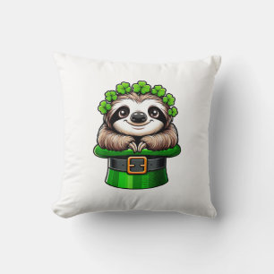 Luiaard St. Patrick's Day Leprechaun Shamrock Iers Kussen