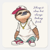 luiaard sticker (Voorkant)