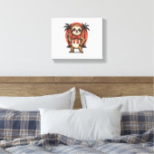 Luiaard Summer Beach Rocking Canvas Afdruk (Insitu (Slaapkamer))