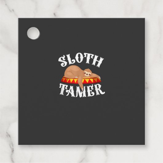 Luiaard Tamer Circus Kermis Kostuum Luie Luiaards  Bedankjes Labels (Voorkant)