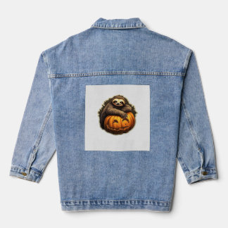 Luiaard thema halloween Klassiek T-shirt Denim Jacket