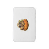 Luiaard thema Halloween Oversized T-Shirt_1 Badmat (Voorkant Verticaal)