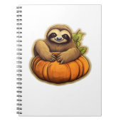 Luiaard thema Halloween Oversized T-Shirt_1 Notitieboek (Voorkant)