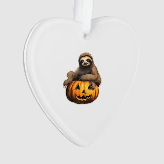 Luiaard thema Halloween Oversized T-Shirt Ornament (voorkant)