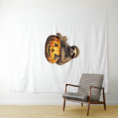 Luiaard thema Halloween Oversized T-Shirt Wandkleed (In Situ (horizontaal))