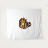 Luiaard thema Halloween Oversized T-Shirt Wandkleed (Voorkant (horizontaal))