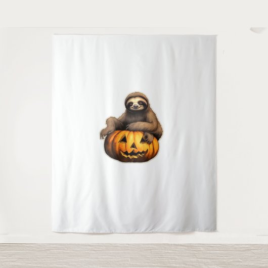 Luiaard thema Halloween Oversized T-Shirt Wandkleed (Voorkant)