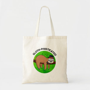 Luiaard- verfijnde Grappige Dierenslot Pun Tote Bag