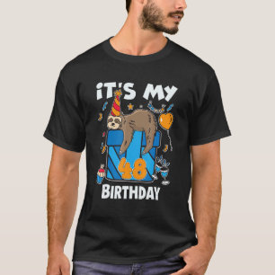 Luiaard Verjaardag Hij & Zij 48 Jaar Oud Mannen &  T-shirt