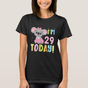 Luiaard Verjaardag Ik ben vandaag 29 jaar Gelukkig T-shirt