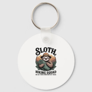 Luiaard Wandelen Squad Funny Camping Sleutelhanger
