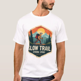 Luiaard Wandelshirt Vintage Trail Buddy Design T-shirt