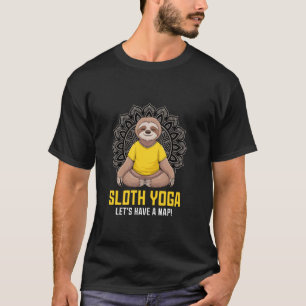Luiaard Yoga Laten We Een Sluimeren Grappige Grafi T-shirt