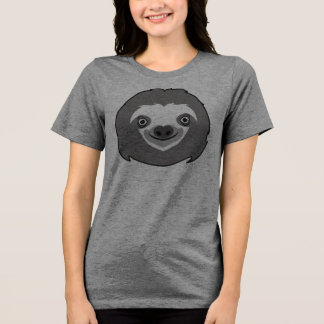 Luiaardengezicht Tri-Blend Shirt