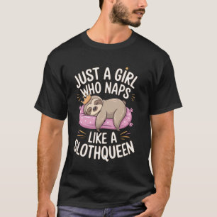 Luiaardkoningin Sluimerende Kroon Kunst T-shirt