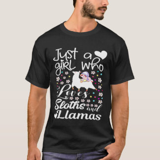 Luiaardliefhebber  gewoon een meisje dat van luiaa t-shirt