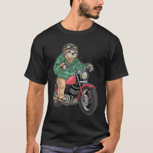 luiaardmotorfiets t-shirt