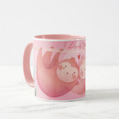 Luiaards in Liefde Mok (Voorkant links)