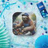 luiaarmonteur papieren bordje (Feest)